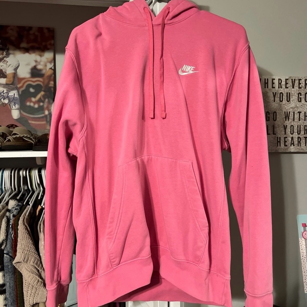 Nike Men's Vibrant Pink Hoodie